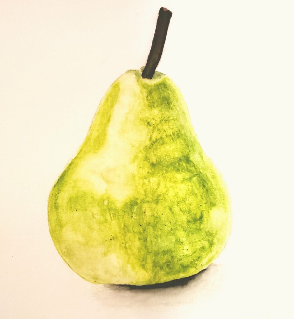 watercolor pear