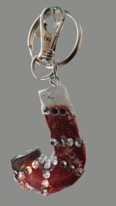 Letter "J" Keychain