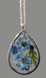 Blue Flower Necklace