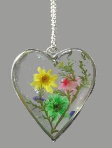 Heart Shaped Flower Necklace