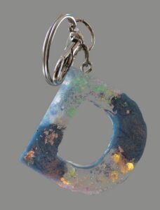 Letter "D" Keychain