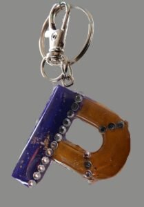 Letter "P" Keychain