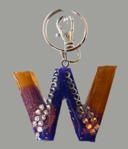 Letter "W" Keychain