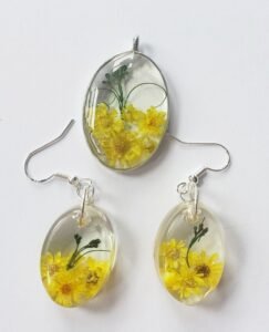 Sunshine Splendor Resin Jewelry Set