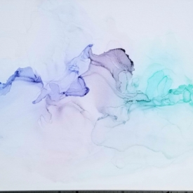 The Softer Side of Debbie 24"x36 alcohol ink on canvas The Softer Side of Debbie 24"x36 alcohol ink on canvas