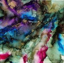 Surprise 12" x 12" alcohol ink on canvas Surprise 12" x 12" alcohol ink on canvas