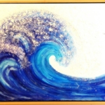 Wipeout! 30" x 40" Alcohol Ink Painting