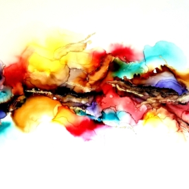 Can We All Just Get Along 36" x 48" alcohol ink on canvas Can We All Just Get Along 36" x 48" alcohol ink on canvas
